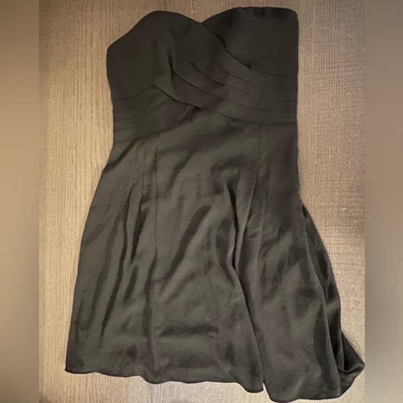 Express Black Silk Sweetheart Strapless Dress in Size 2 (Like New!) - Picture 7 of 10